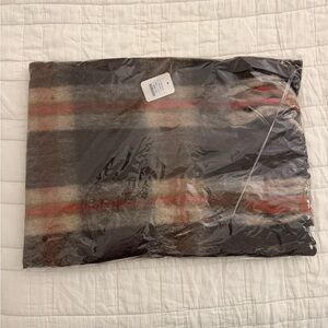 Anthropologie Plaid Scarf - Black, Red, Cream